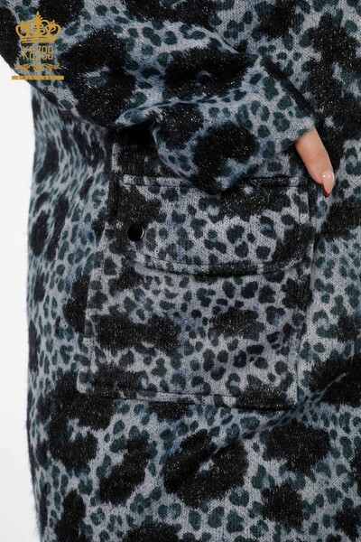 Женское пальто оптом с леопардовым узором - 19132 | КАZЕЕ - Thumbnail