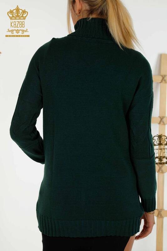 Женский трикотажный свитер водолазка Nefti оптом - 30231 | КАZEE