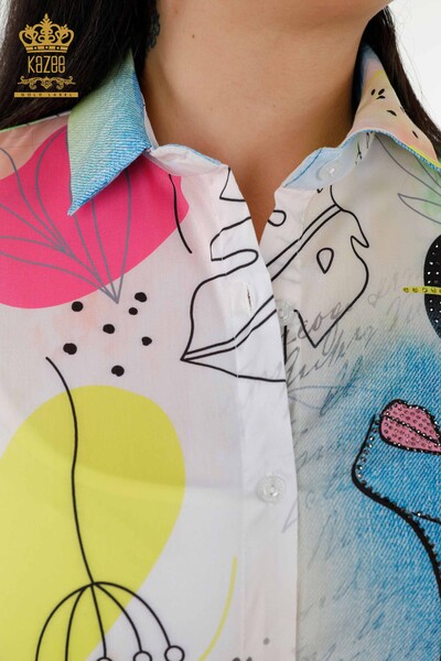 женские рубашки оптом - цифровая печать - 20361 | КАZEE - Thumbnail