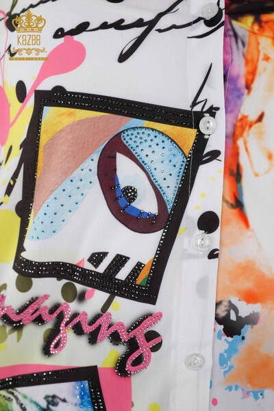 женские рубашки оптом - цифровая печать - 20363 | КАZEE - 3