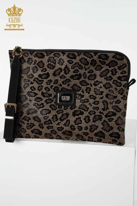 женская сумка оптом с леопардовой вышивкой - 513 | КАZEE