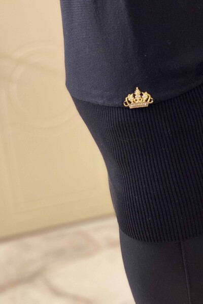 Женский свитер оптом с рукавом «летучая мышь» с логотипом - 15705 | КАZEE - Thumbnail