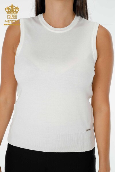 Женский трикотаж оптом без рукавов Экрю - 16922 | КАZEE - 2