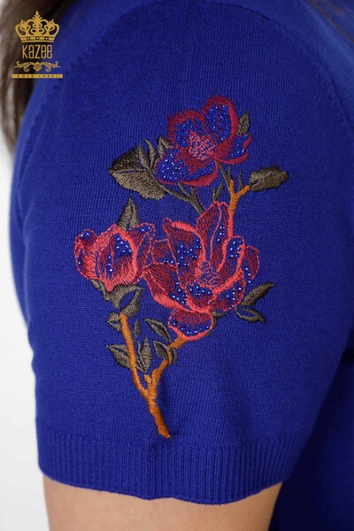 женский трикотаж свитер оптом американская модель электрический цвет - 16853 | КАZEE - Thumbnail