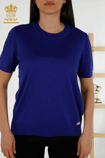 Женский трикотажный свитер оптом - американская модель - электрический - 30255 | КАZEE - 2