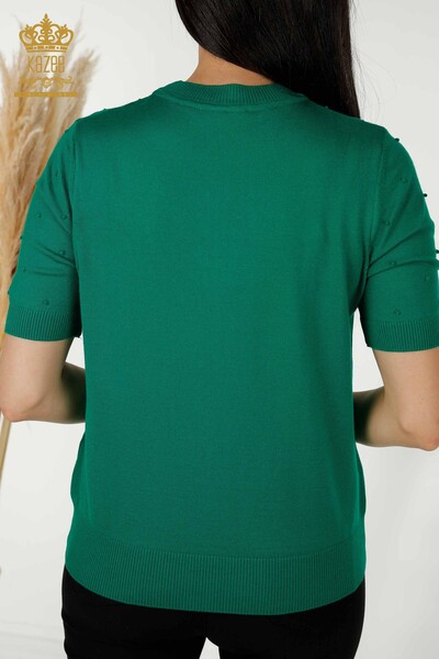 Женский трикотажный свитер оптом - американская модель - зеленый - 30131 | КАZEE - 7