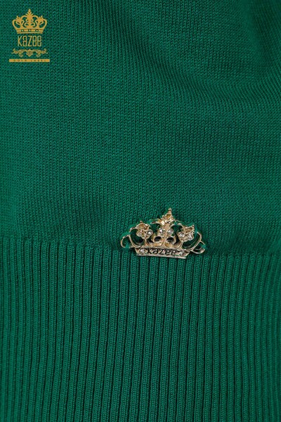Женский трикотажный свитер оптом - американская модель - зеленый - 30255 | КАZEE - Thumbnail