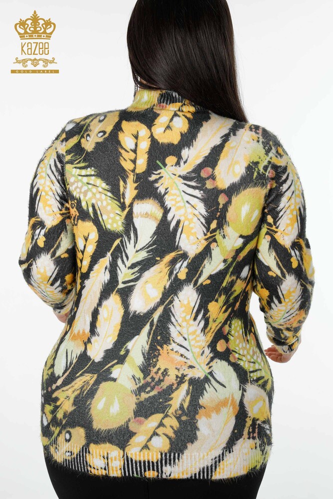 Женский трикотаж Свитер оптом Ангора Шафран - 18959 | КАZEE - 6