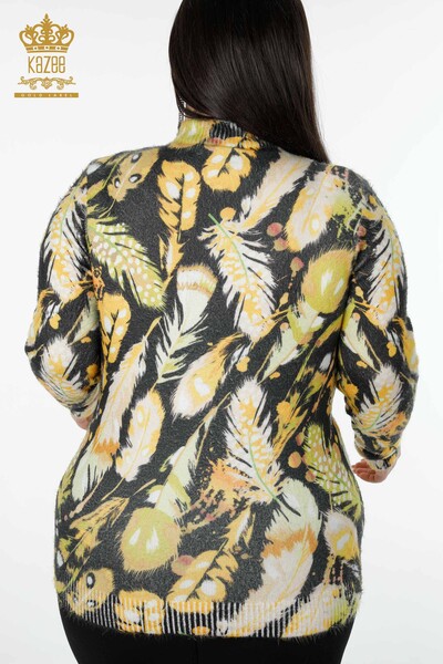 Женский трикотаж Свитер оптом Ангора Шафран - 18959 | КАZEE - 6