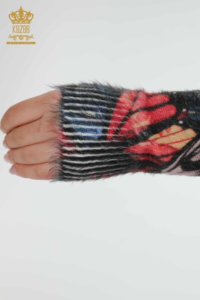 женский трикотаж свитер оптом цифровой печати ангорский узор черный - 18976 | КАZЕЕ - Thumbnail