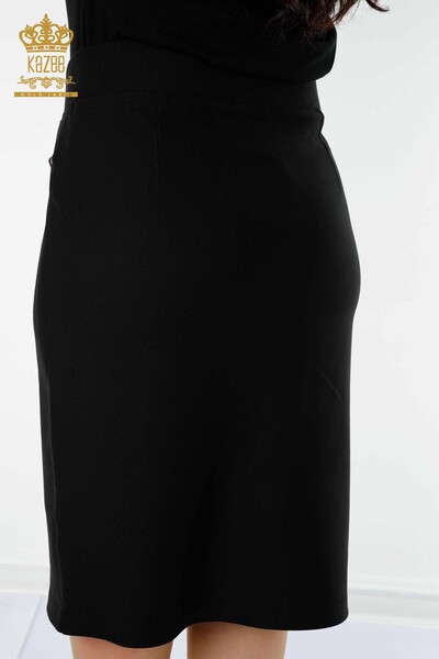 женская юбка оптом цепочка черный - 4243 | КАZEE - Thumbnail