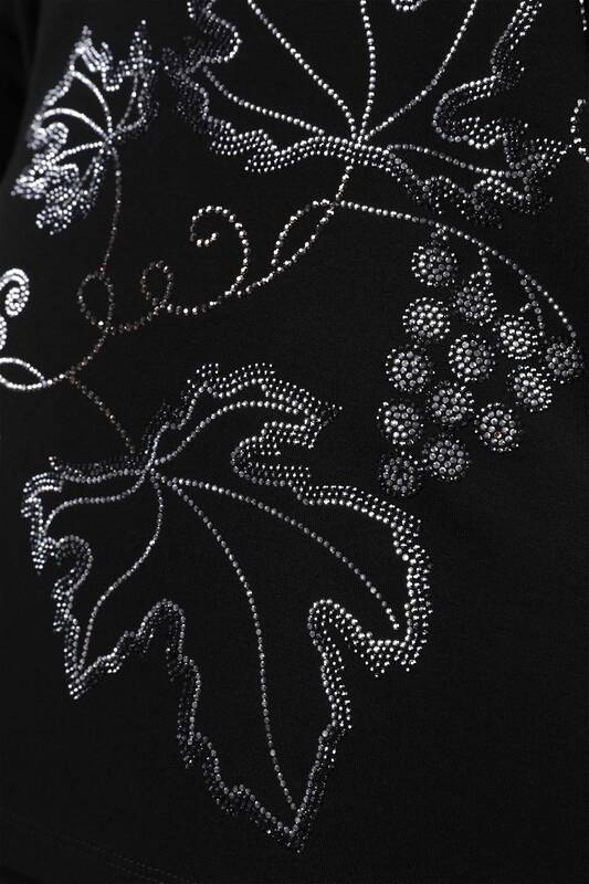 оптовая продажа женской гребаной хлопчатобумажной ткани большого размера с узором в виде листьев - 77909 | КАZЕЕ
