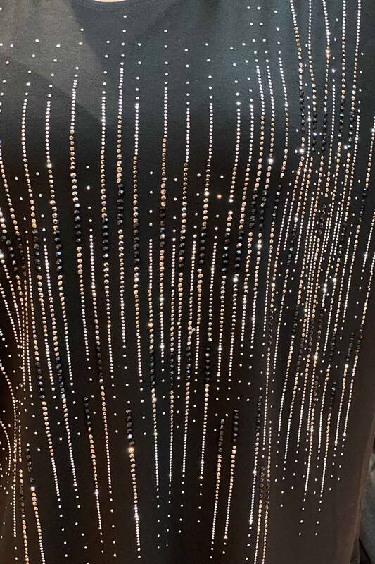 женская блузка оптом с вышивкой кристаллами - 77117 | Каzee