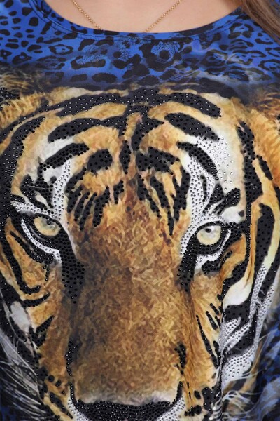 Вышитый узор тигра чесаного хлопка оптом женщин - 77777 | КАZЕЕ - Thumbnail