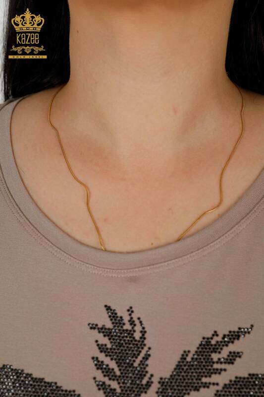 женская блузка оптом - с рисунком - норка - 79325 | КАZEE