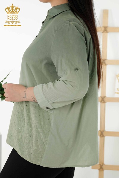 Женские рубашки оптом цвета переход хаки - 20321 | КАZEE - Thumbnail