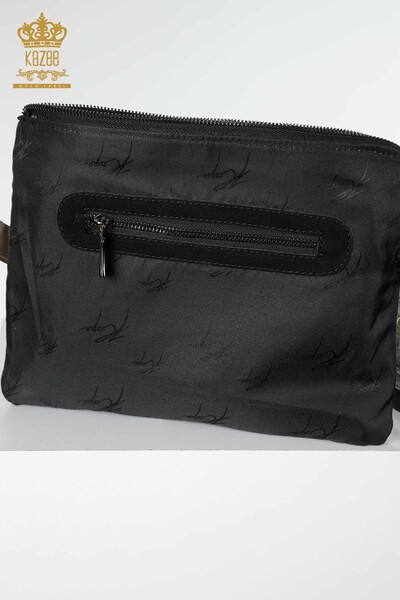 женская сумка оптом с вышивкой камнем узорчатая черная - 531 | КАZEE - Thumbnail