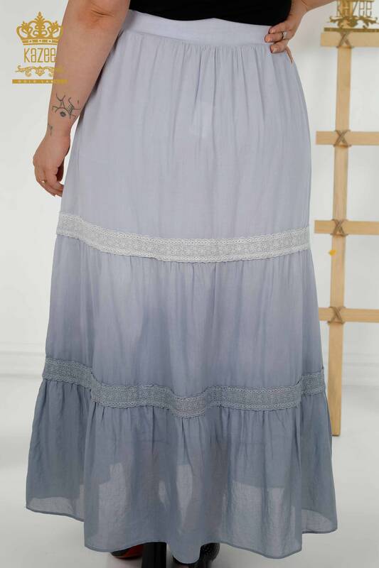 женская юбка оптом - переход цвета - серый - 20442 | КАZEE