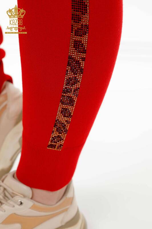 Женский спортивный костюм оптом Тигр С узором Красный - 16260 | КАZЕЕ