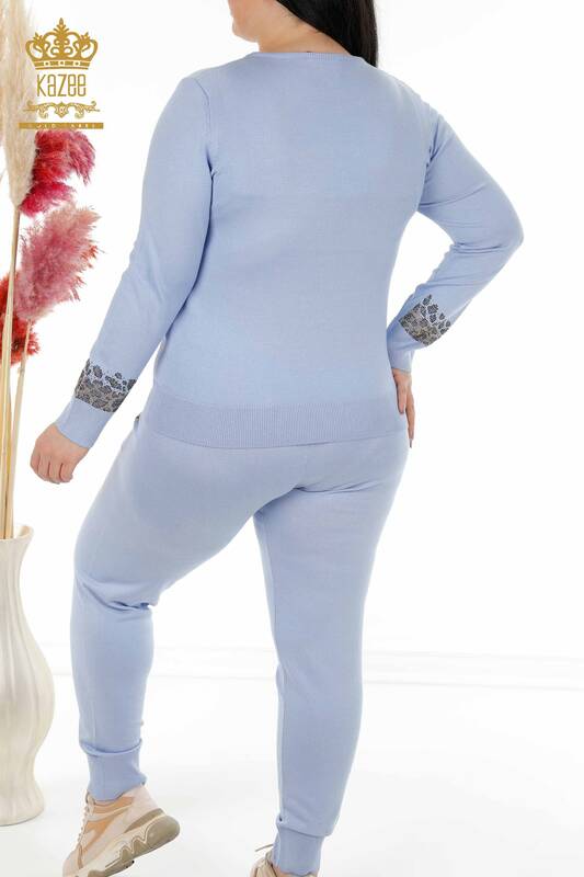 Женский спортивный костюм, оптовая продажа, тигровый узор, синий - 16523 | КАZEE