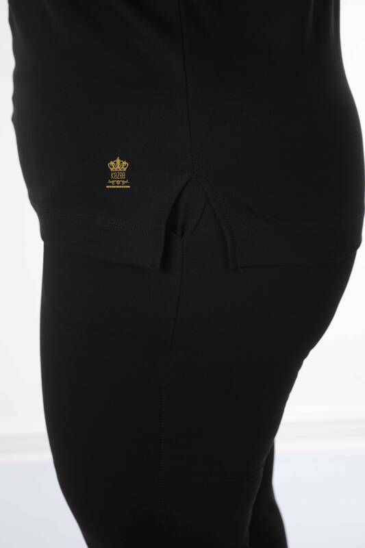 Женский спортивный костюм, оптовая продажа, тигровый узор, черный - 17399 | КАZEE