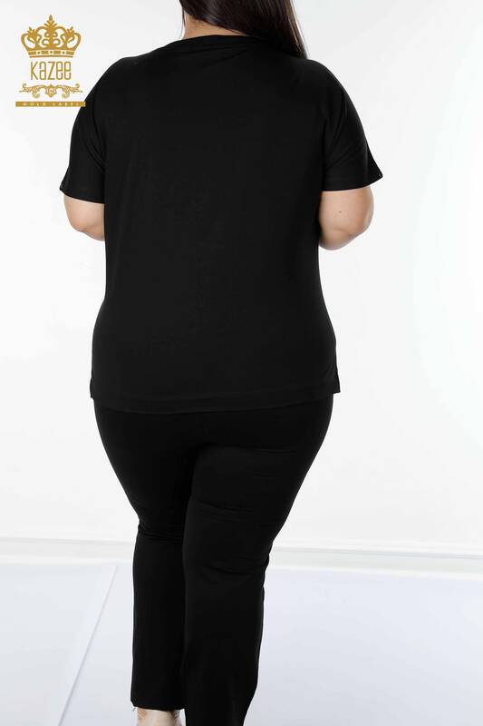 Женский спортивный костюм, оптовая продажа, тигровый узор, черный - 17399 | КАZEE