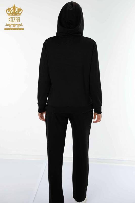 Женский спортивный костюм, оптовая продажа, тигровый узор, черный - 17437 | КАZEE