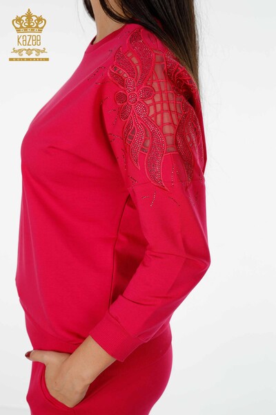 Женский спортивный костюм оптом Тюль Подробная фуксия - 17463 | КАZEE - Thumbnail