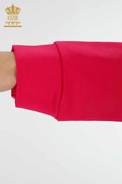 женский спортивный костюм оптом с капюшоном цвета фуксии - 17447 | КАZEE - Thumbnail