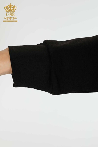 женский спортивный костюм оптом черный с капюшоном - 17447 | КАZEE - Thumbnail