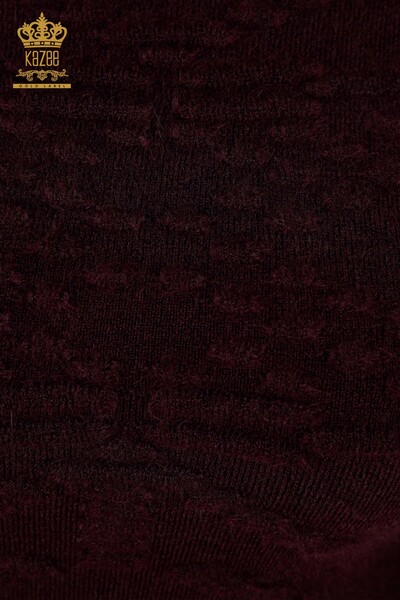 Женский свитер ангора оптом круглый вырез с вышивкой - 18473 | КАZЕЕ - Thumbnail