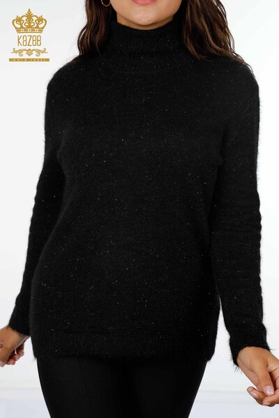 Женский свитер ангора оптом водолазка базовый с люриксом - 19080 | КАZЕЕ - Thumbnail