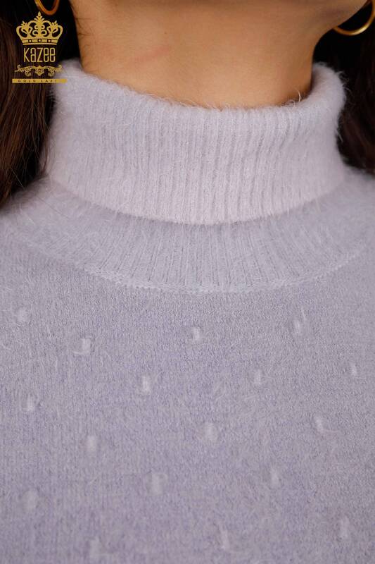 Женский свитер ангора оптом водолазка градиент с горошками - 18796 | КАZЕЕ