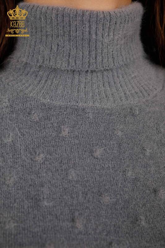 Женский свитер ангора оптом водолазка градиент с горошками - 18796 | КАZЕЕ