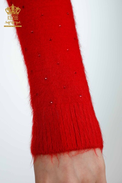 Женский свитер ангора оптом водолазка с камнями узорами - 18901 | КАZЕЕ - Thumbnail