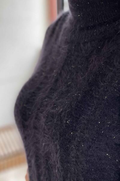 Женский вязаный свитер оптом с рисунком из ангоры - 19067 | КАZЕЕ - Thumbnail