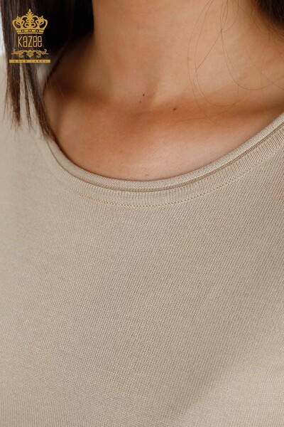 Женский трикотаж свитер оптом американка круглый вырез базовый - 15943 | КАZЕЕ - Thumbnail