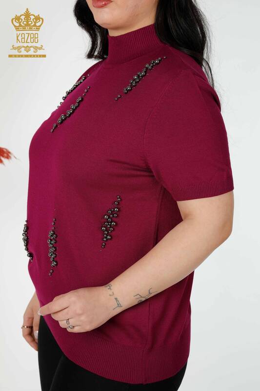 женский трикотаж свитер оптом американская модель пурпурный- 16929 | КАZЕЕ