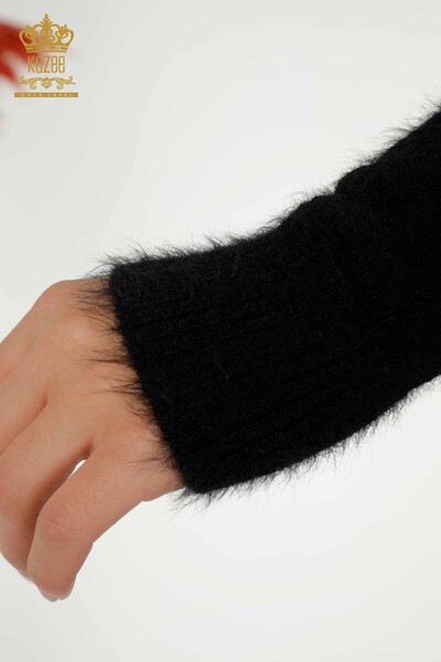 Женский трикотаж Свитер оптом Ангора Черный - 18474 | КАZEE - 6