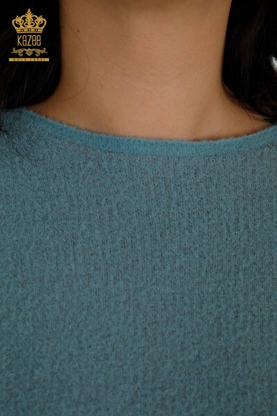Женский трикотажный свитер оптом - Ангора - Мята - 30293 | КАZEE - Thumbnail