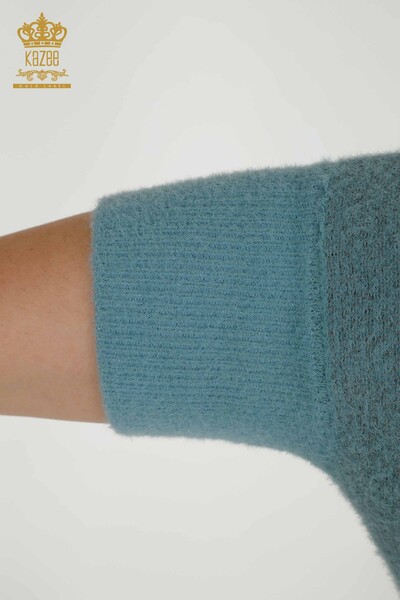 Женский трикотажный свитер оптом - Ангора - Мята - 30293 | КАZEE - Thumbnail