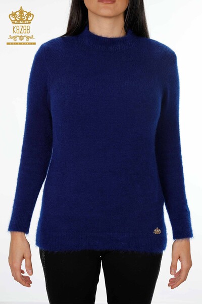 Женский трикотаж свитер оптом ангора стойка воротник базовый - 18915 | КАZЕЕ - Thumbnail