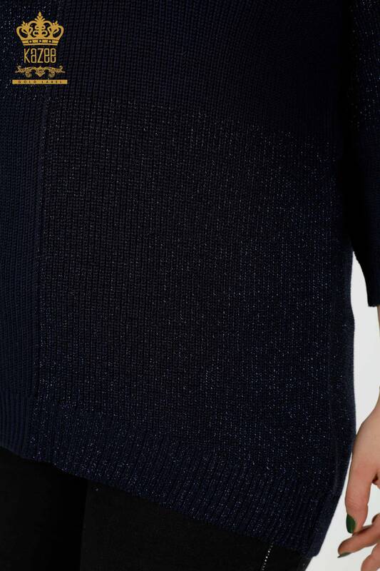женская блузка оптом два цвета темно-синий - 30093 | КАZEE