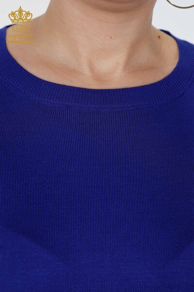 Женский трикотаж свитер оптом круглый вырез базовый - 16272 | КАZЕЕ - Thumbnail