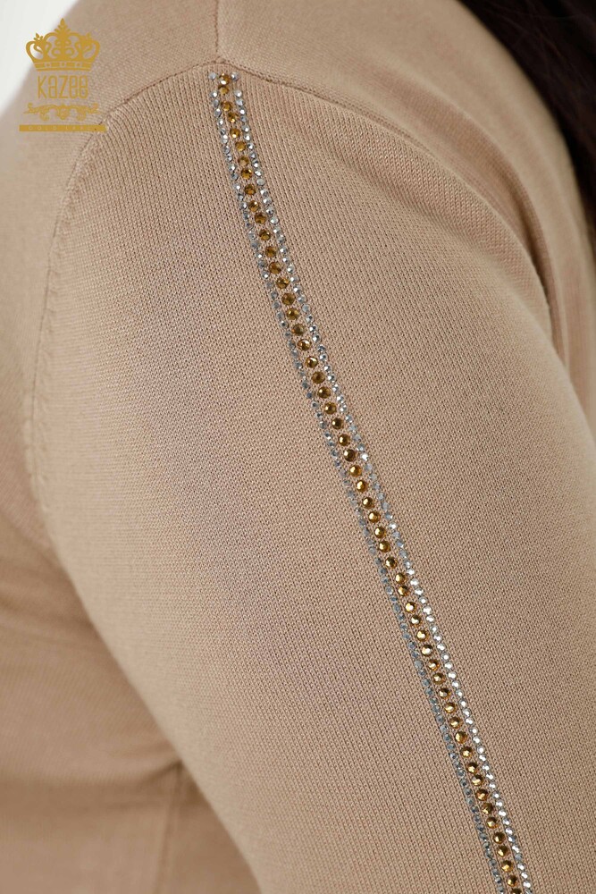 Оптовый Женский Трикотаж Свитер Птица Выкройка Норки - 16459 | КАZЕЕ - 7