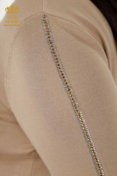 Оптовый Женский Трикотаж Свитер Птица Выкройка Норки - 16459 | КАZЕЕ - 7