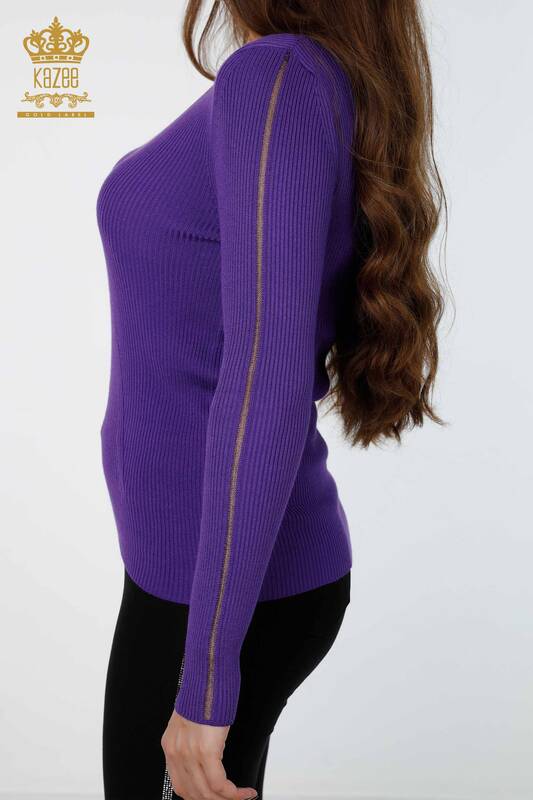 Женский трикотаж свитер оптом с v-образным вырезом вязка - 16240 | КАZЕЕ