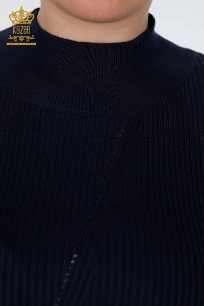Женский трикотаж свитер оптом стойка воротник вязка - 16248 | КАZЕЕ - Thumbnail