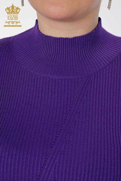 Женский трикотаж свитер оптом стойка воротник вязка - 16248 | КАZЕЕ - 34