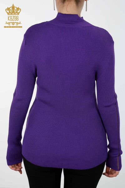 Женский трикотаж свитер оптом стойка воротник вязка - 16248 | КАZЕЕ - 37